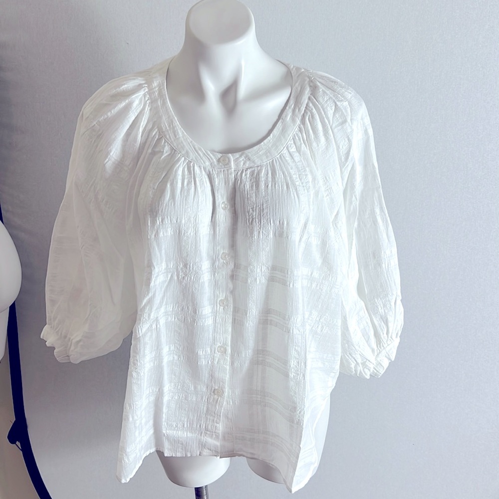 Young Fabulous and broke women top blouse size S white NWT